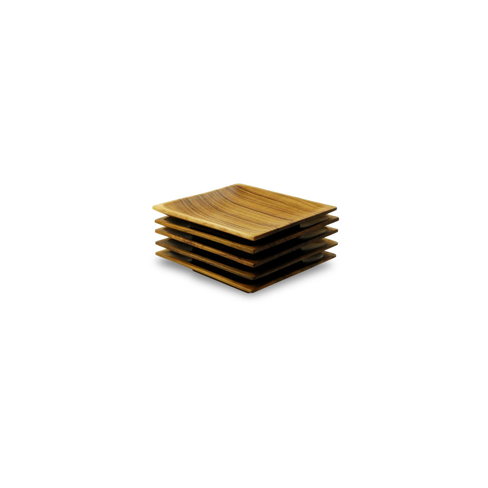 15CM Teak Square Side Plate