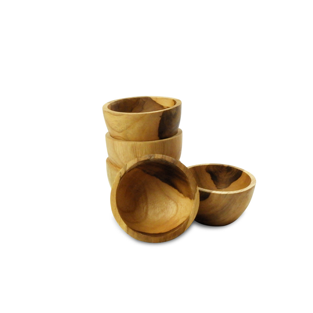 Natural Teak Condiment Bowl