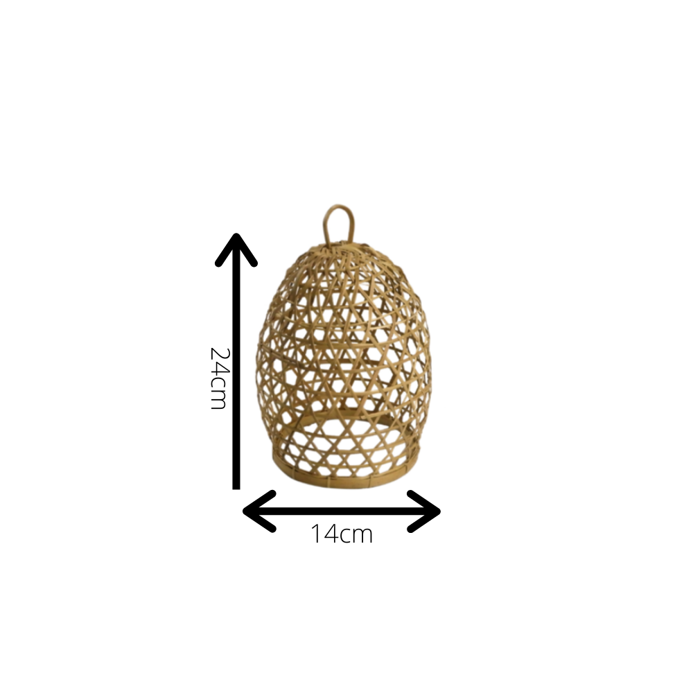 Bamboo Dome Birdcage Hanging Lantern