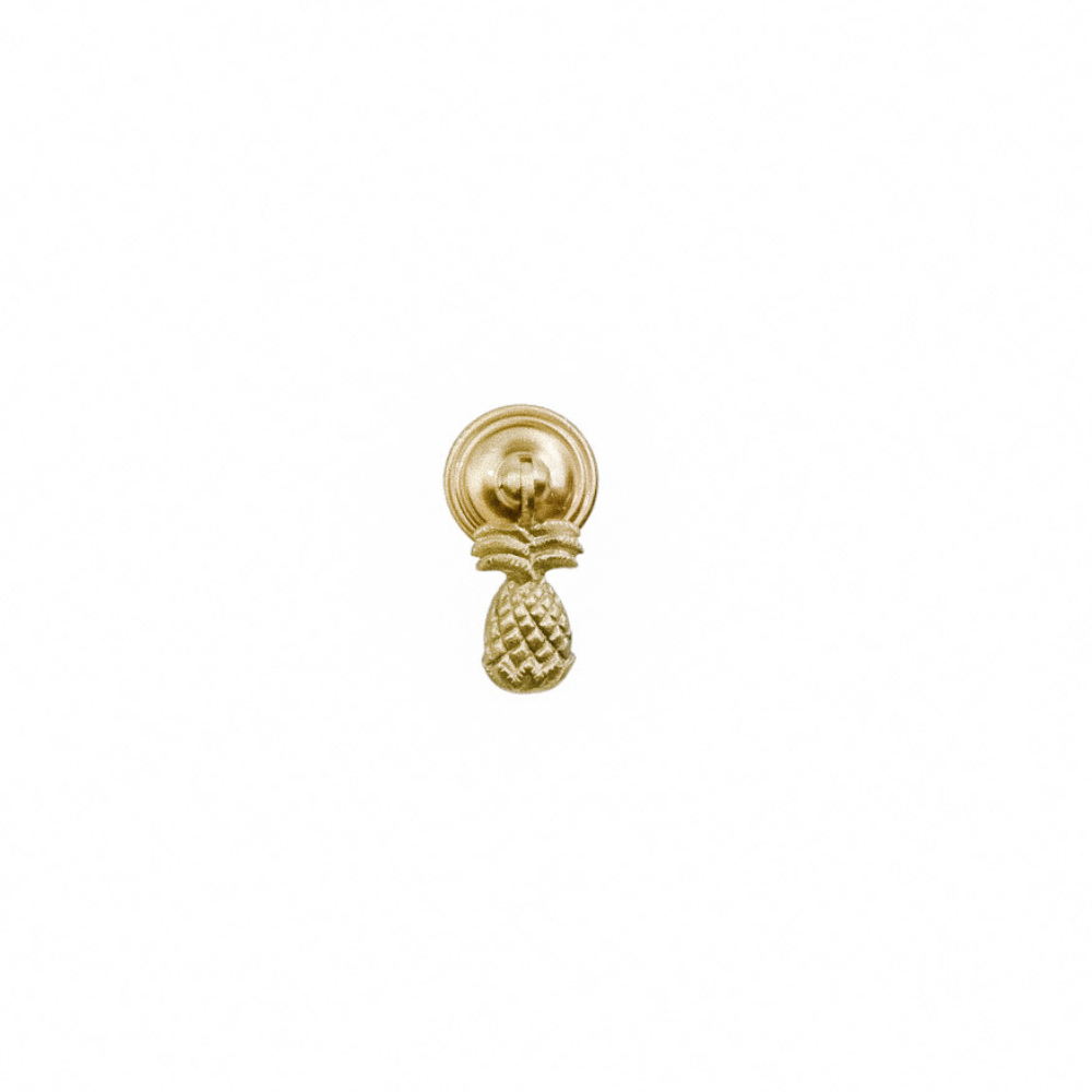 Gold Brass Pineapple Hanging Drawer Pull
