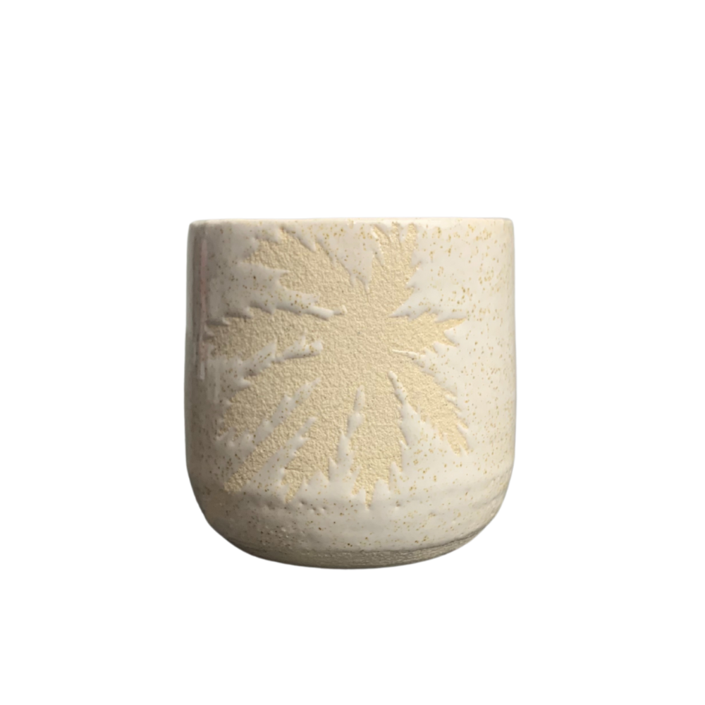 White Speckled Palm Tree Mug