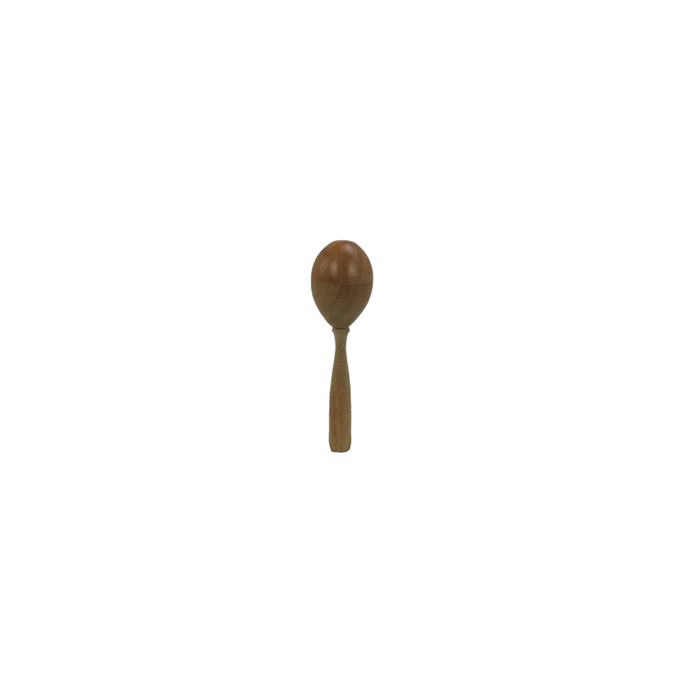 Small Natural Teak Maraca Shaker