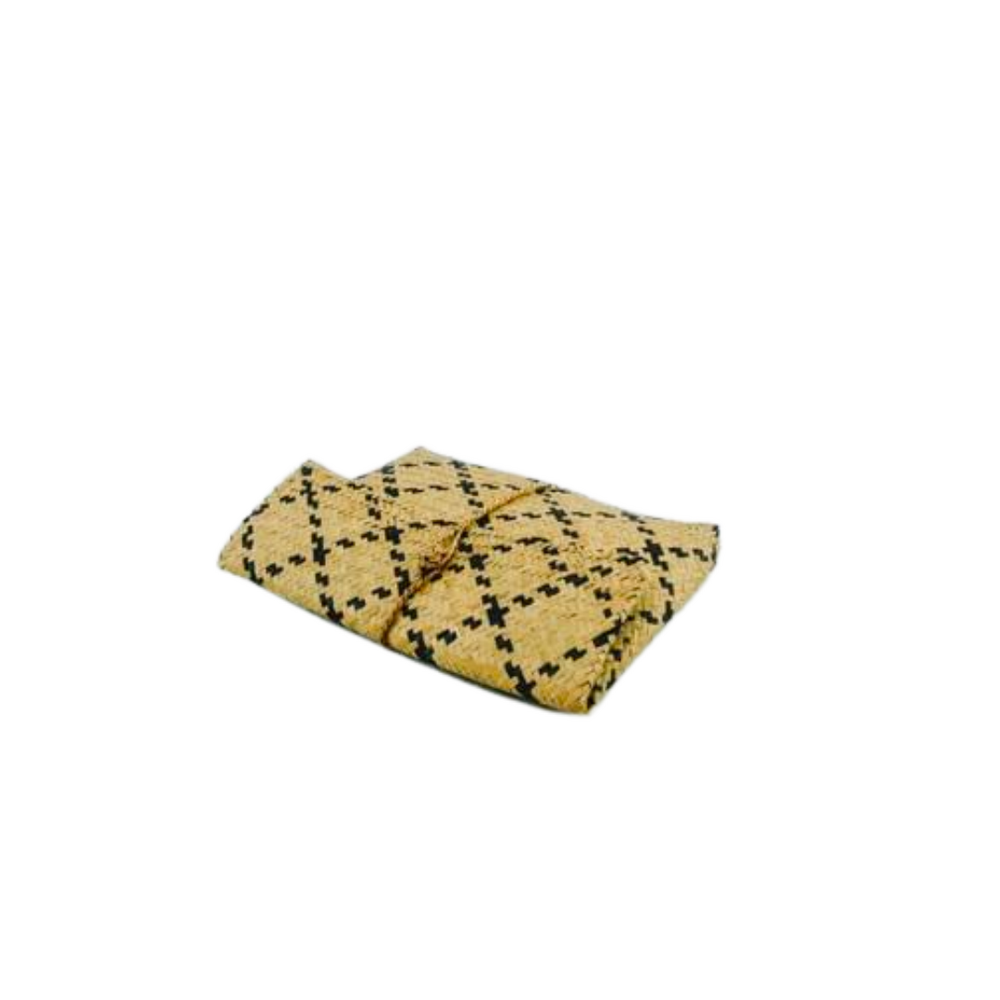 Zenni Seagrass Patterned Clutch