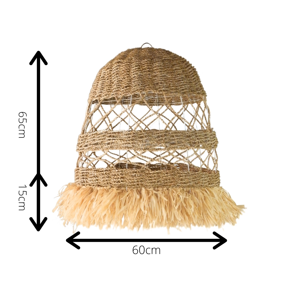 Avani Fringed Seagrass Pendant Light Shade