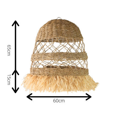 Avani Fringed Seagrass Pendant Light Shade