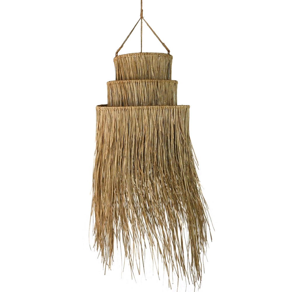 Anisha 3 Tier Alang Alang Pendant Light Shade (Small)