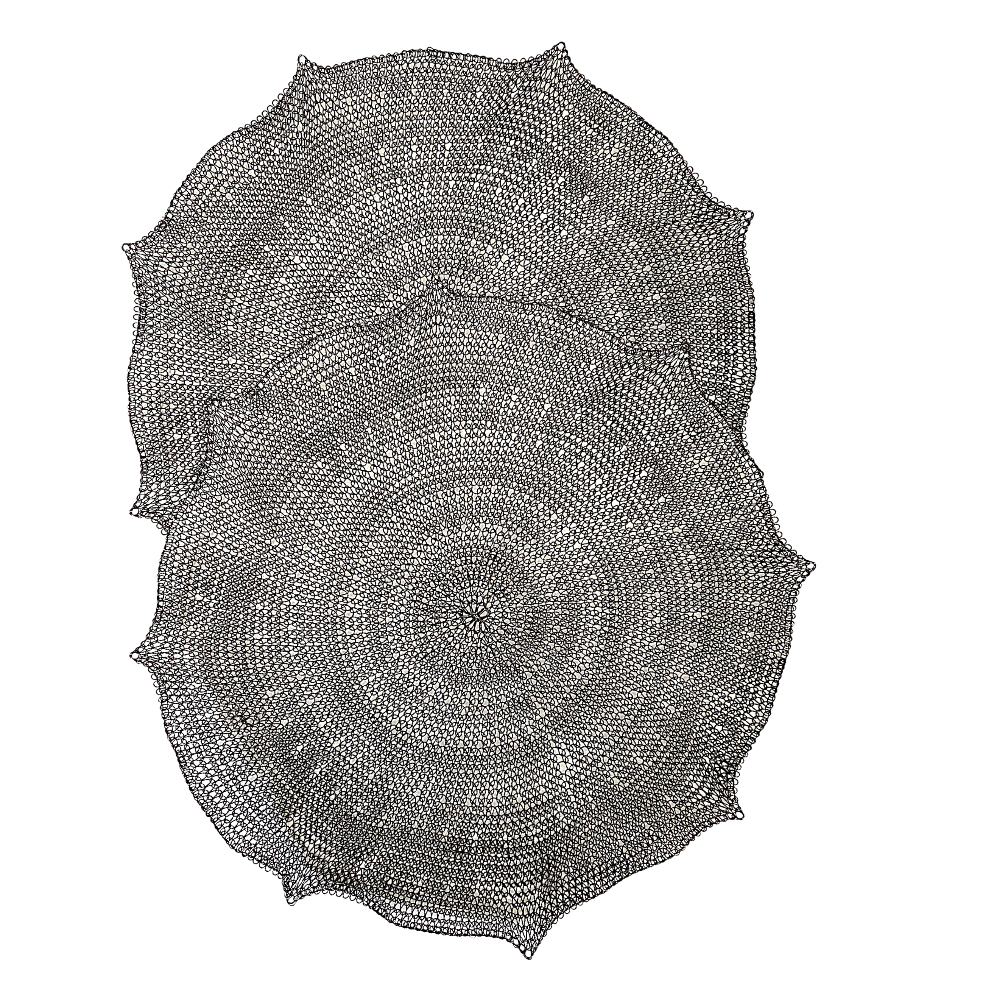 Black Mee.ka Placemat Set of 2