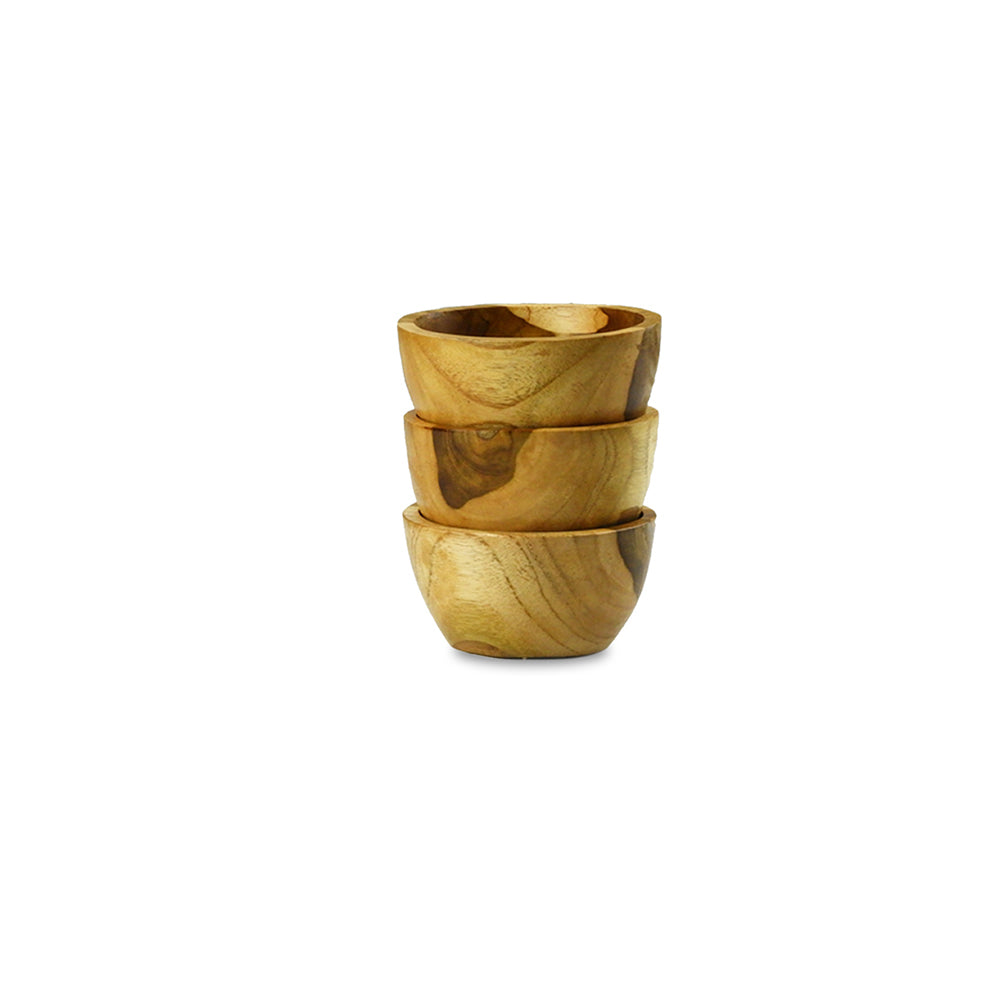 Natural Teak Condiment Bowl