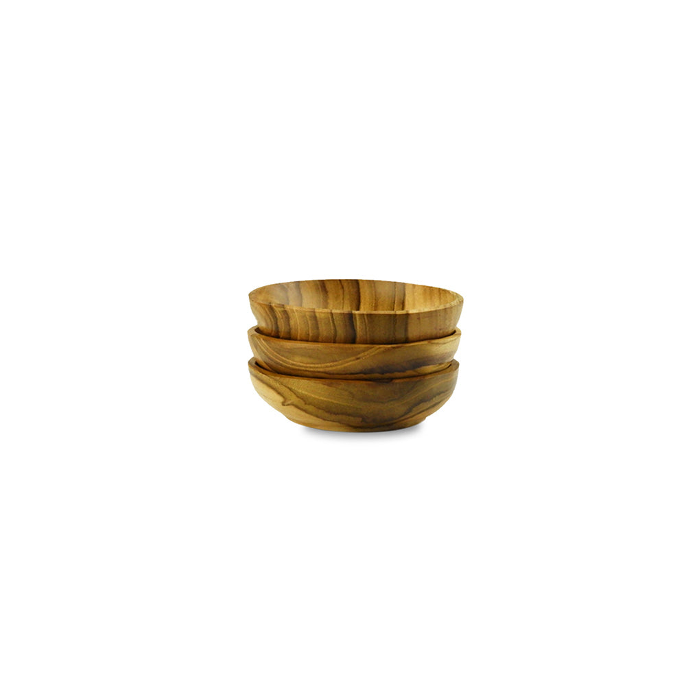 Natural Teak Dip Bowl