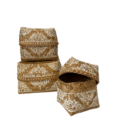 Set of 3 Mandala Nesting Boxes