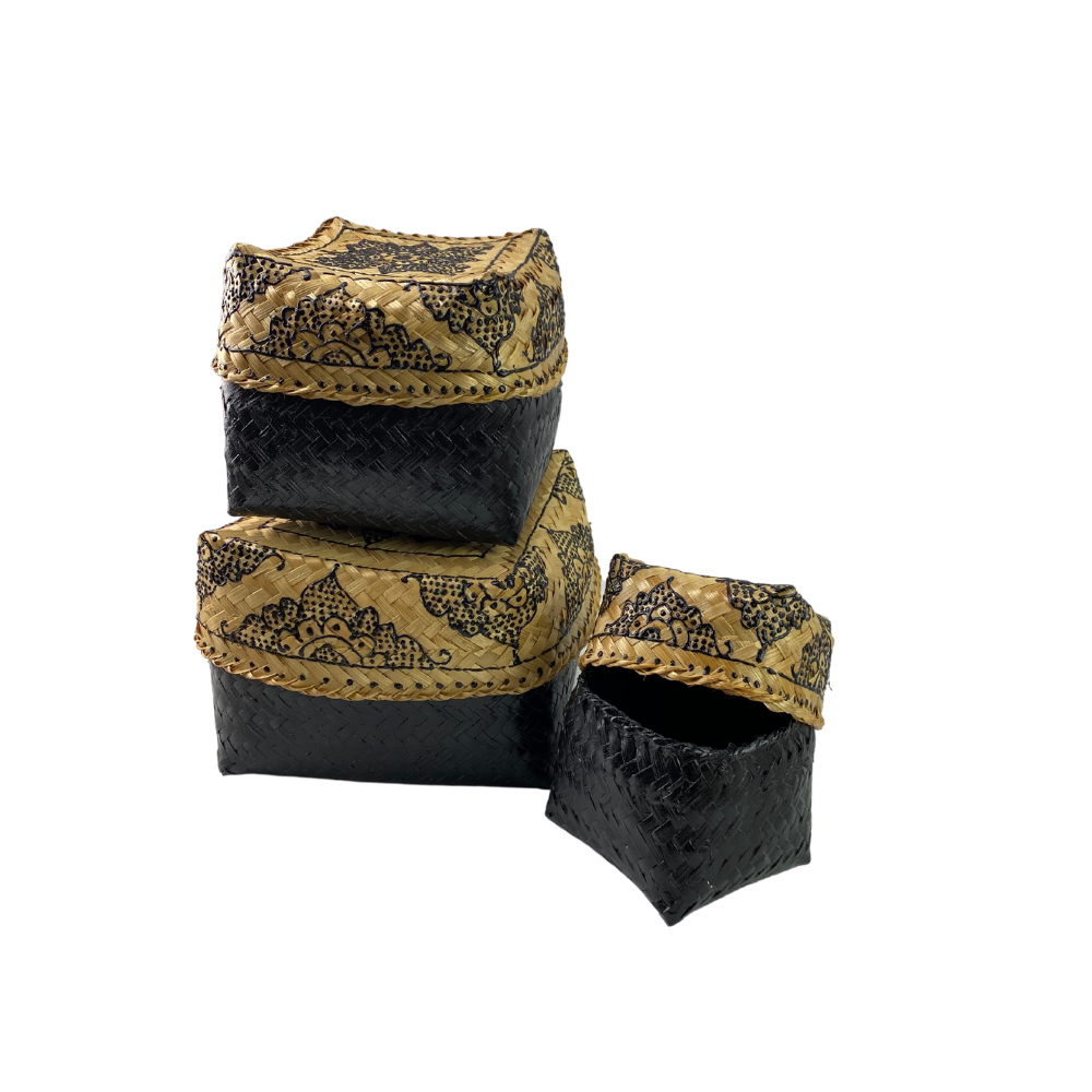 Set of 3 Mandala Nesting Boxes