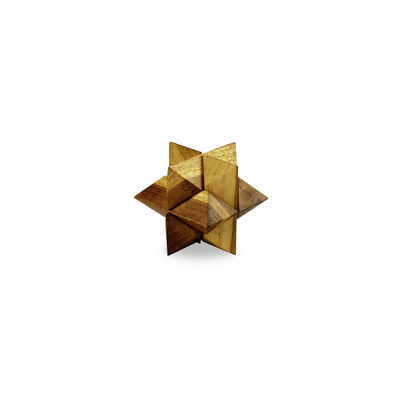 Wooden Cross & Star Puzzle Set