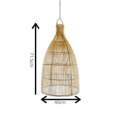 Tahiti Natural Rattan Pendant Shade