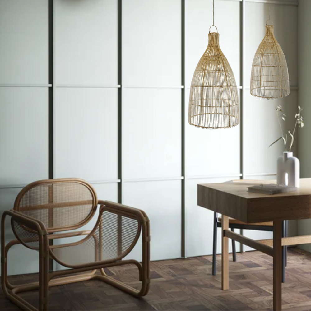 Tahiti Natural Rattan Pendant Shade