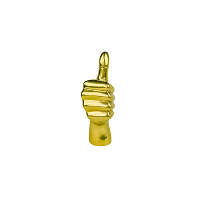Thumbs Up Brass Hand Ornament