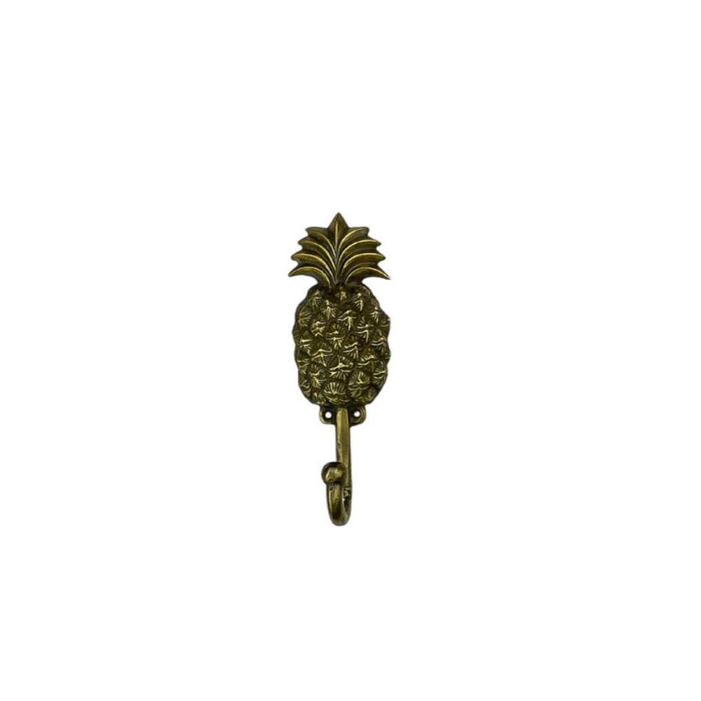 Large Brass Pineapple Wall Hook