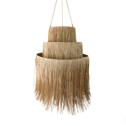 Suhana 3 Tier Alang Alang Pendant Light Shade - Extra Large