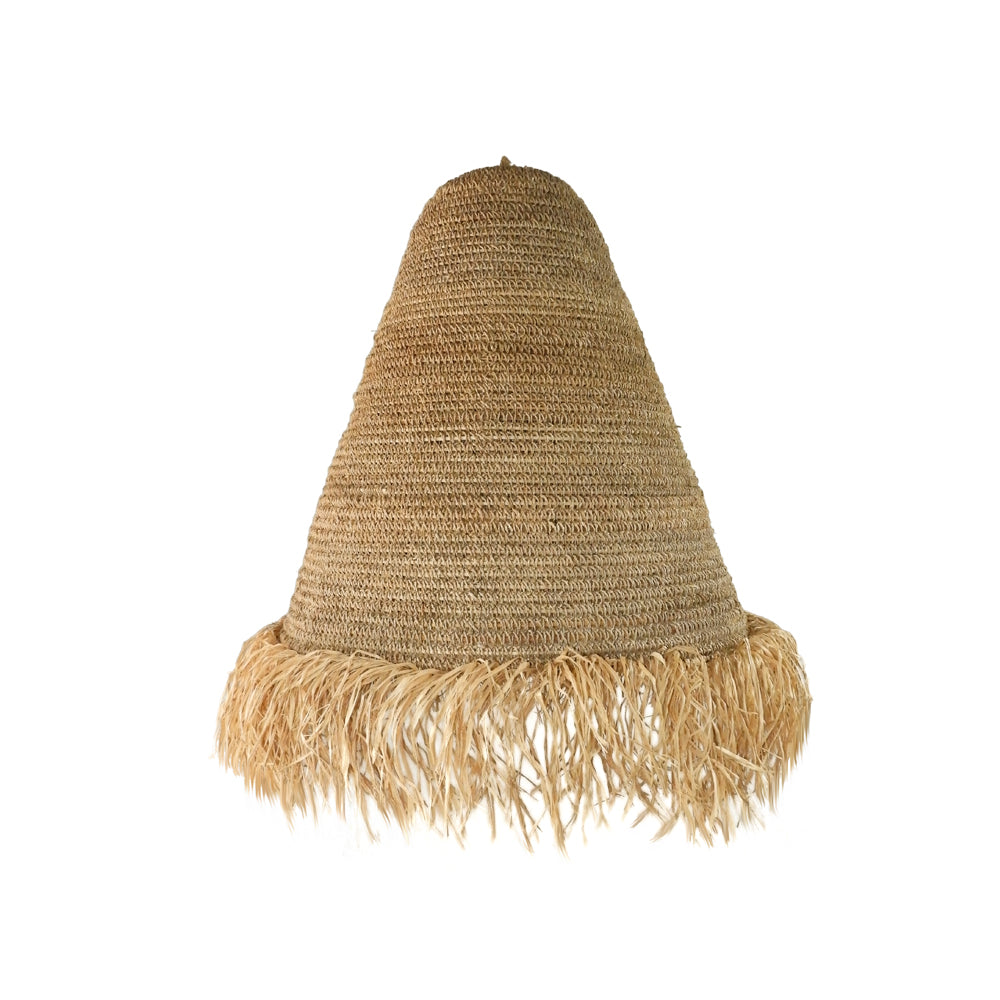 Mahiki Fringed Seagrass Pendant Light Shade Large
