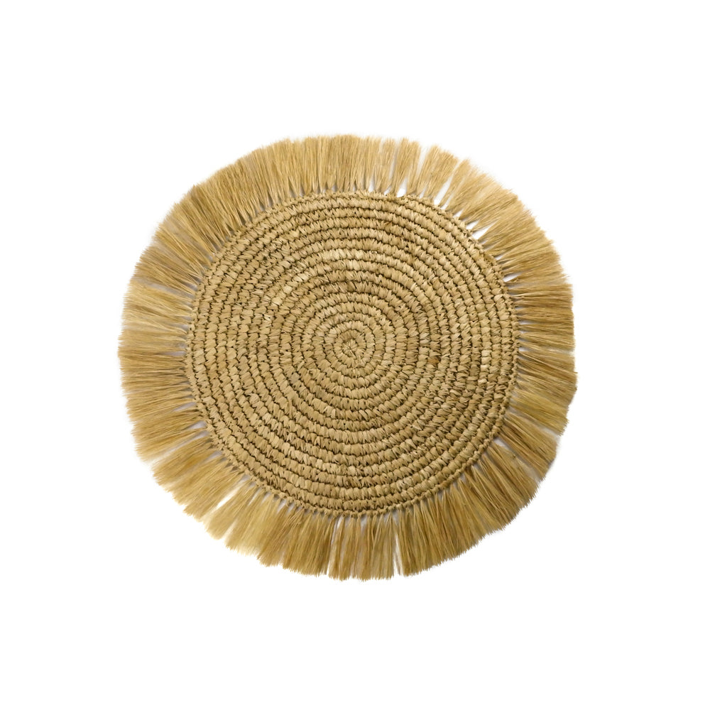 Wanderlust 40CM Fringed Raffia Placemat