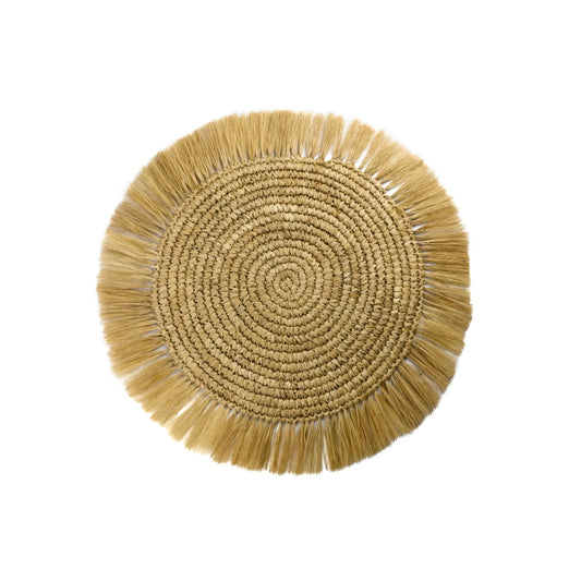 Wanderlust 40CM Fringed Raffia Placemat
