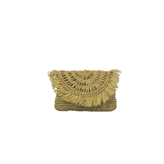 Summertime Raffia Clutch