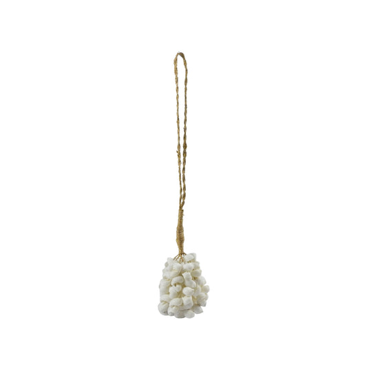 Large Cluster Moon Shell Tassel With Jute Twine Macrame