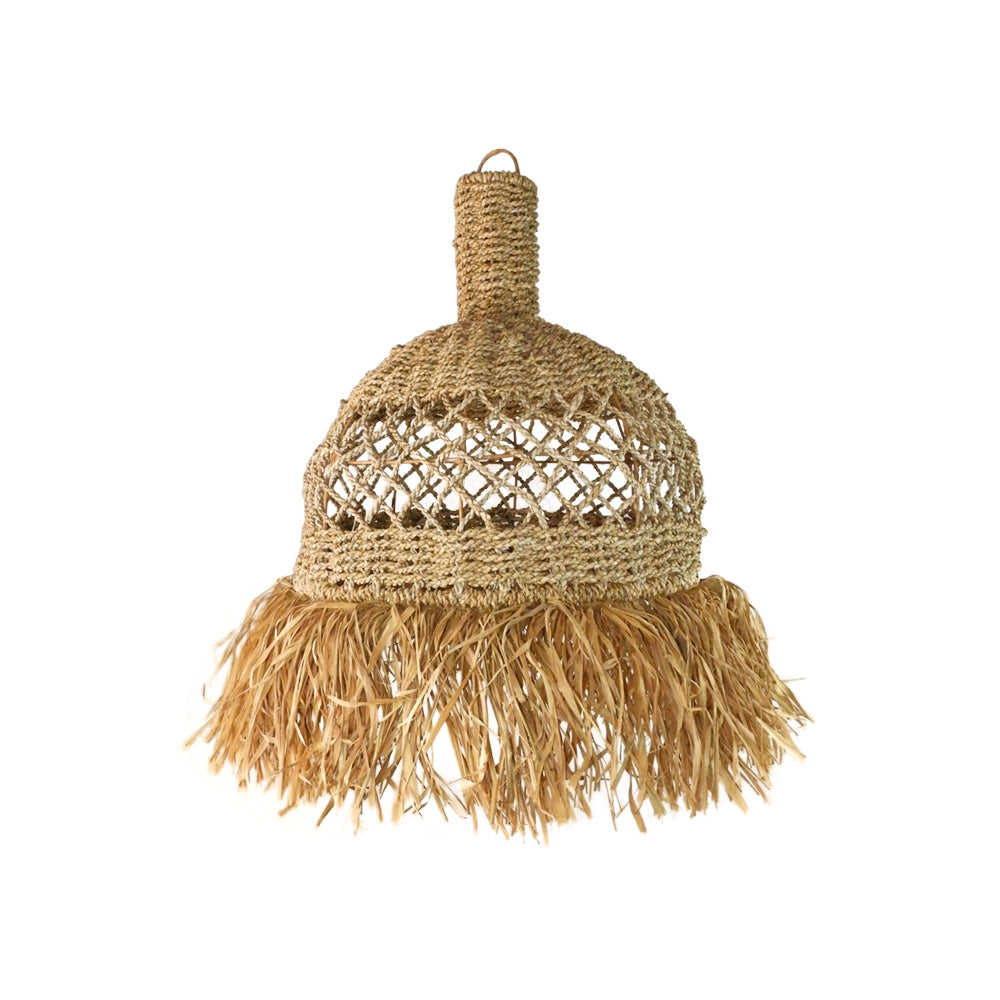 Zuri Fringed Seagrass Pendant Light Shade