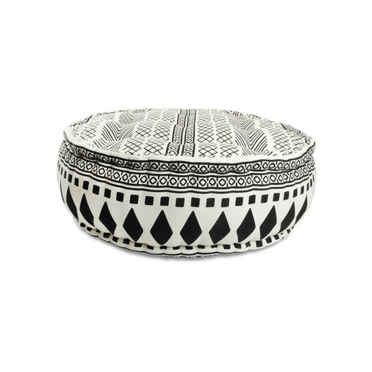 Oversized Round Geo Floor Cushion