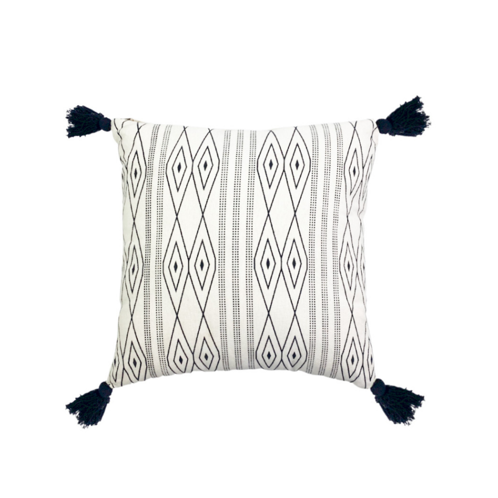 Geometric Tassel Cushion