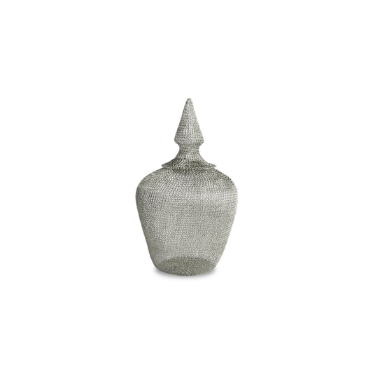 Silver Crochet Mee.ka Pot (Small)
