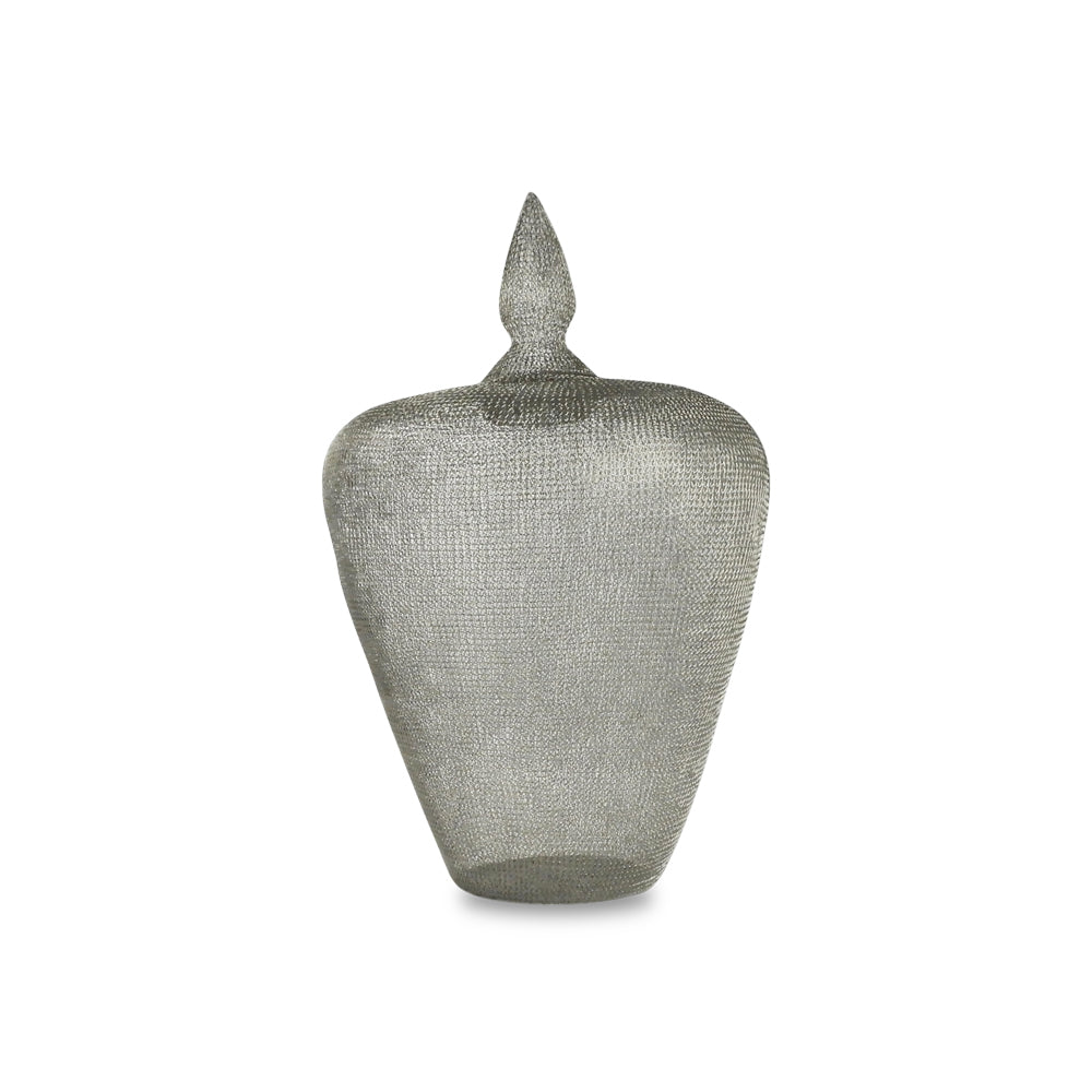 Silver Crochet Mee.ka Pot (Large)