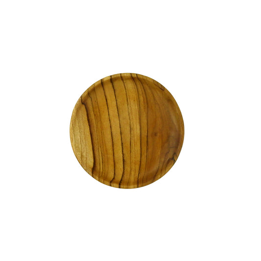 19CM Teak Round Side Plate