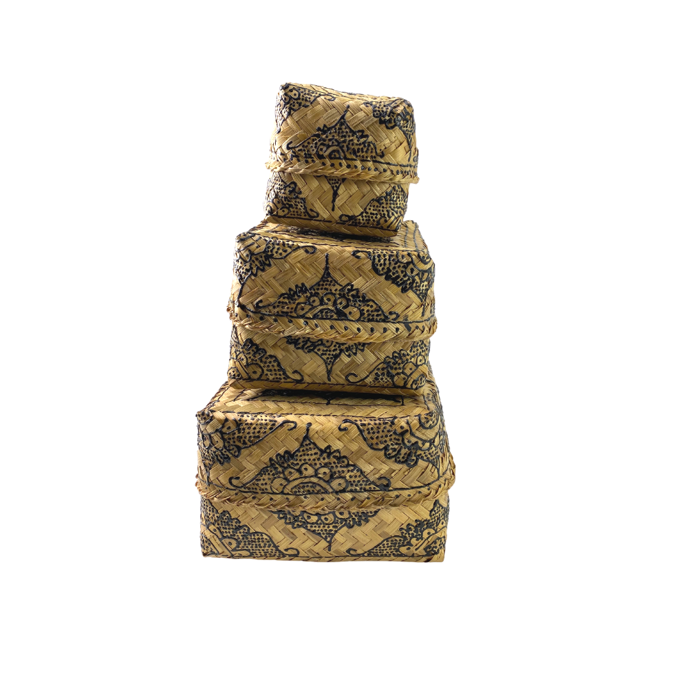 Set of 3 Mandala Nesting Boxes