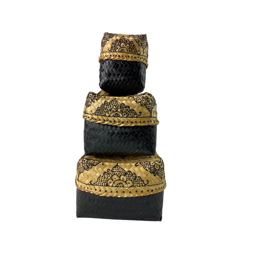 Set of 3 Mandala Nesting Boxes