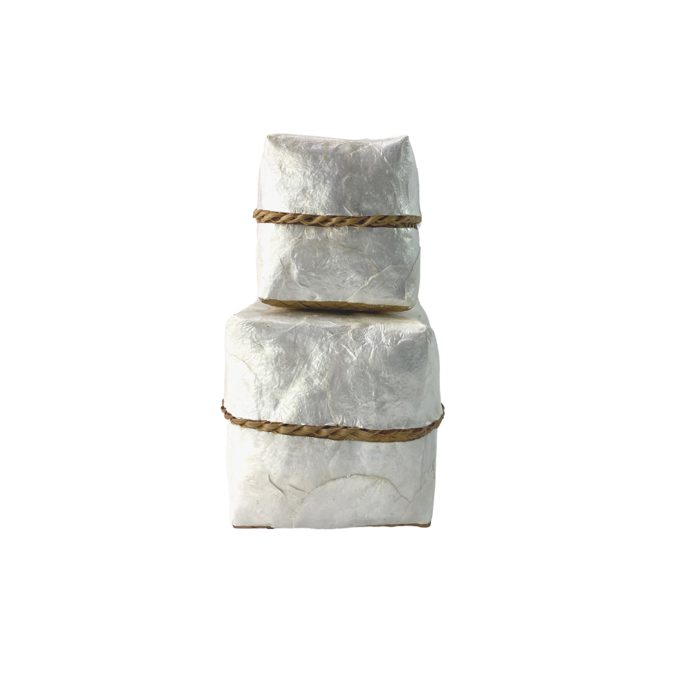 Set of 2 Pearl Nesting Boxes