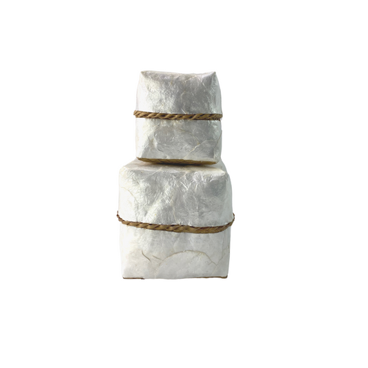 Set of 2 Pearl Nesting Boxes