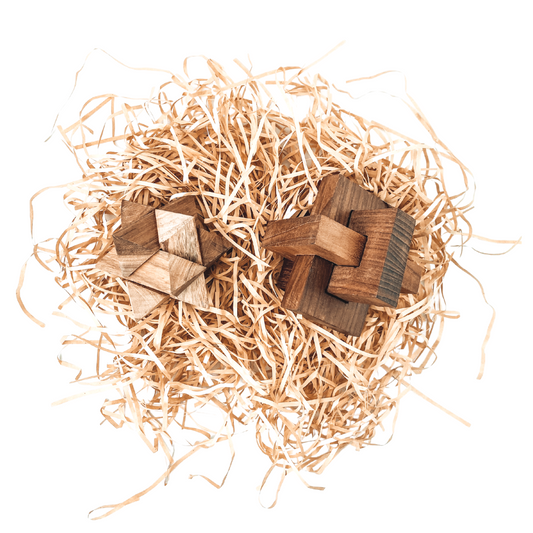 Wooden Cross & Star Puzzle Set