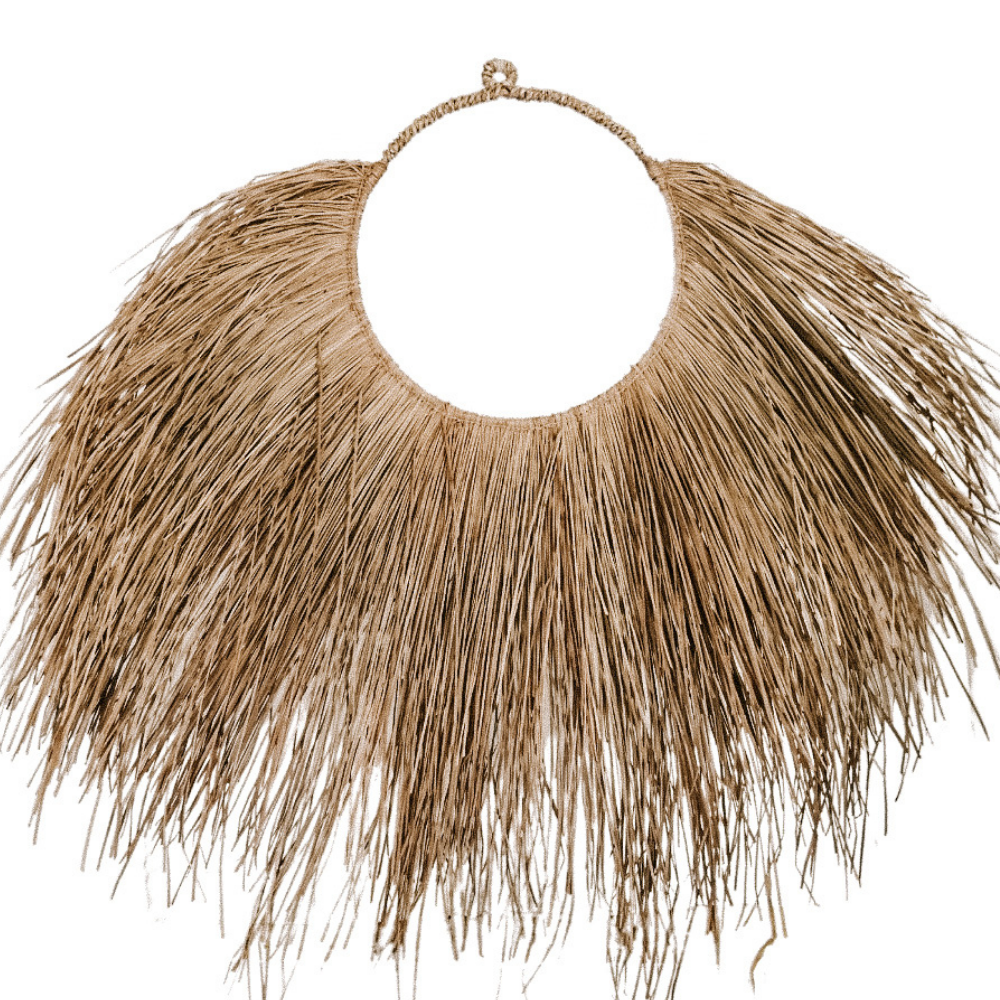 Medium Half Moon Alang Alang Wall Hanging