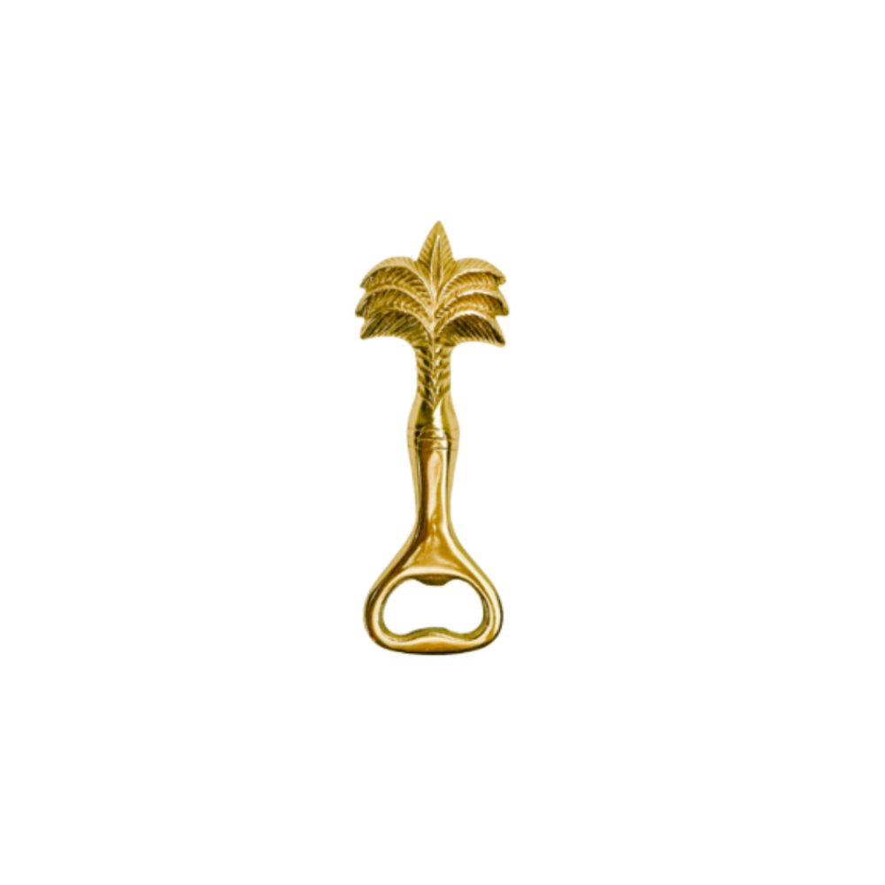 Gold Brass Palm Tree Bottle Opener