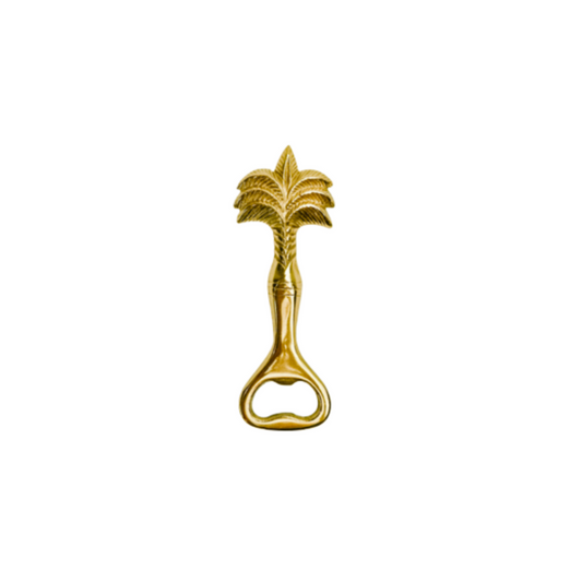 Gold Brass Palm Tree Bottle Opener