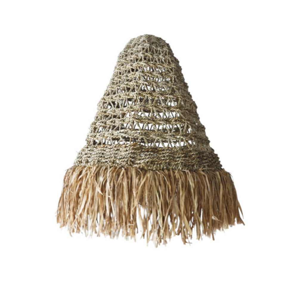 Imani Fringed Seagrass Pendant Light Shade Large