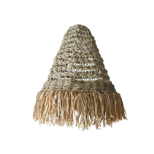 Imani Fringed Seagrass Pendant Light Shade Medium