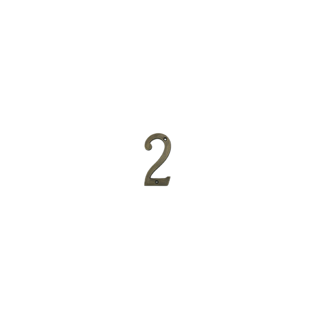 2' Brass House Number