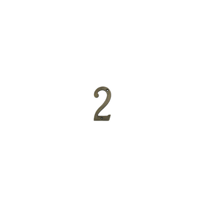 2' Brass House Number