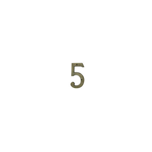 5' Brass House Number