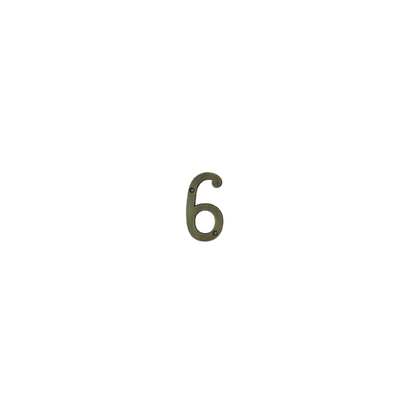 6' Brass House Number