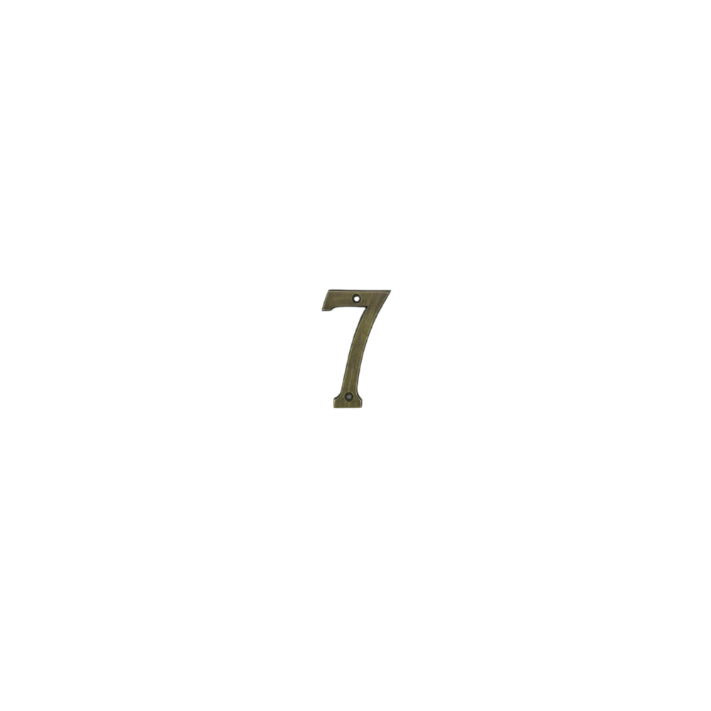 7' Brass House Number