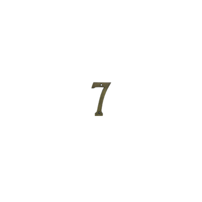 7' Brass House Number