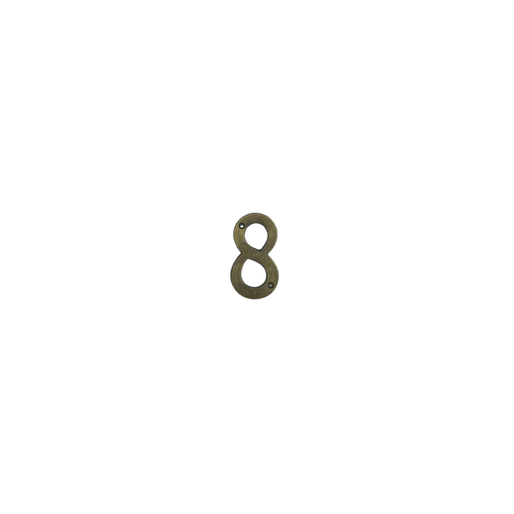 8' Brass House Number