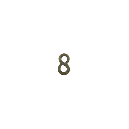 8' Brass House Number